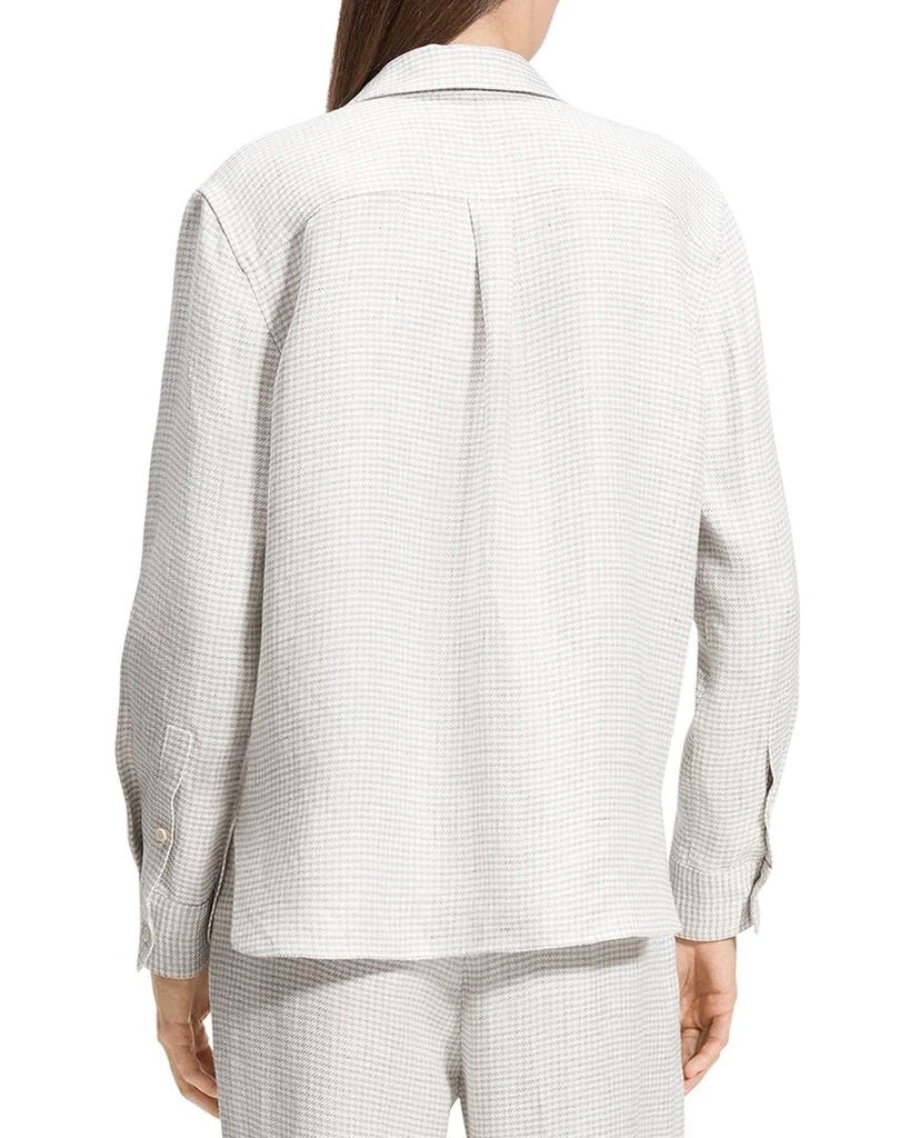Theory Linen-Blend Straight Top 2