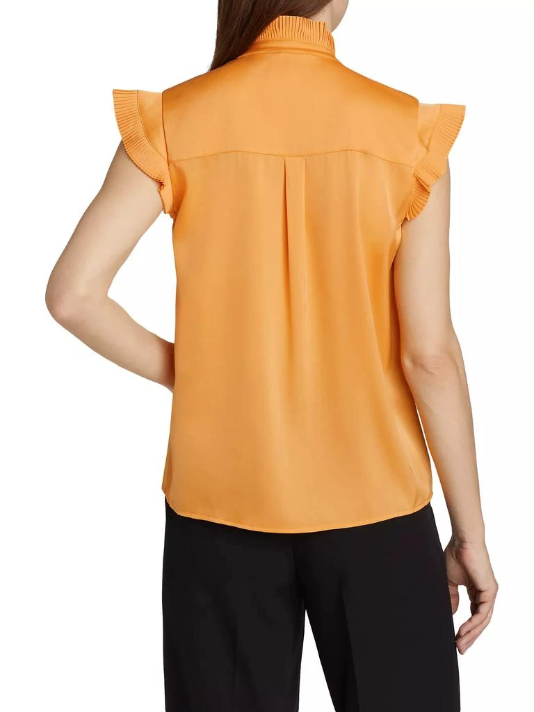 Elie Tahari Chloe Silk Pleated Blouse 5