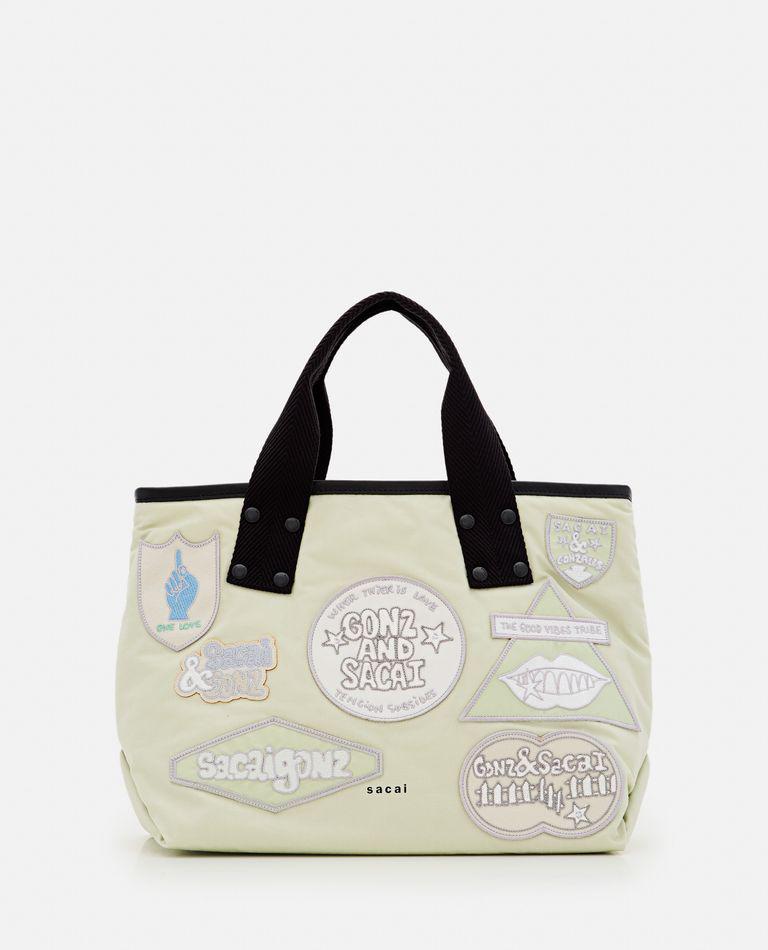 Sacai Multicolor Crochet Logo Tote Bag - Tote Bags - Save
