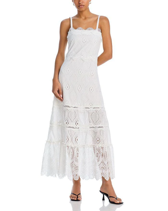 Waimari Women's Selma Eyelet Maxi Dress - White - Size XS