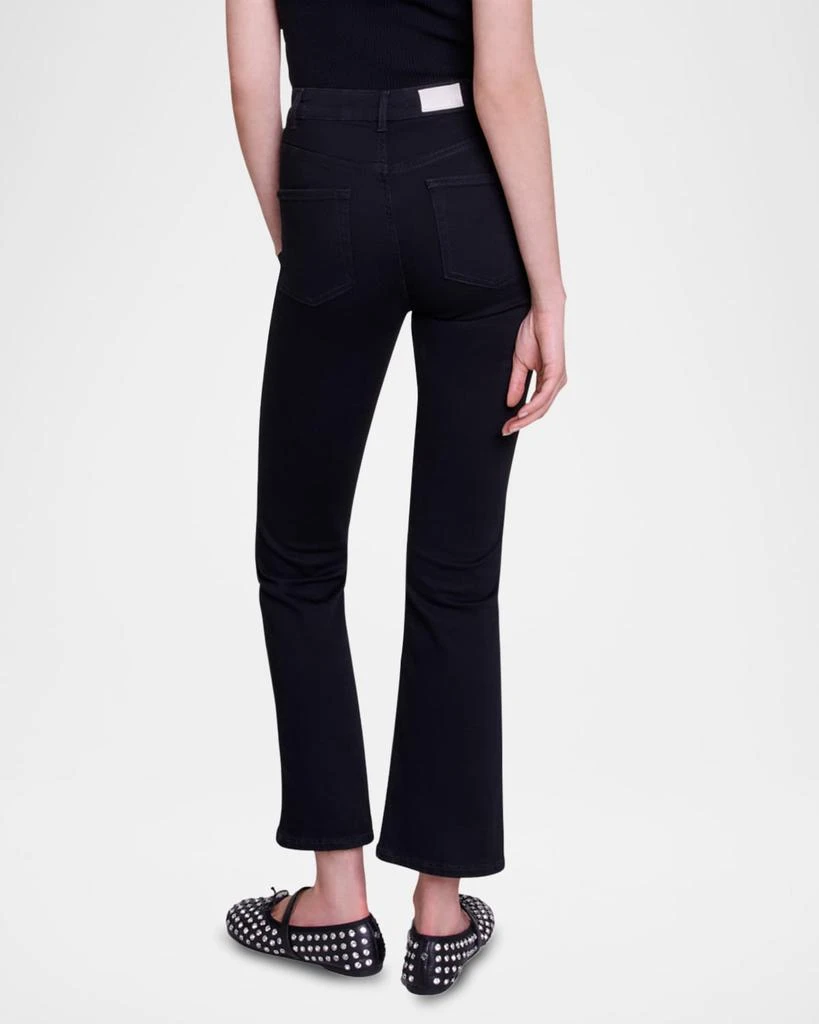 Maje Passion Cropped Straight-Leg Jeans 3