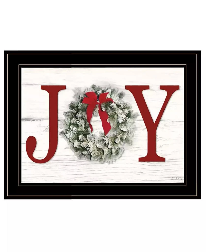 Trendy Décor 4U Christmas Joy by Lori Deiter, Ready to hang Framed Print, Black Frame, 21" x 15"