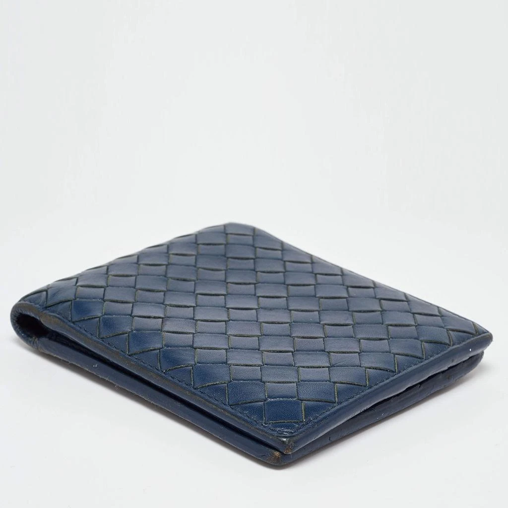 Bottega Veneta Bottega Veneta Blue Intrecciato Leather Bifold Wallet 12