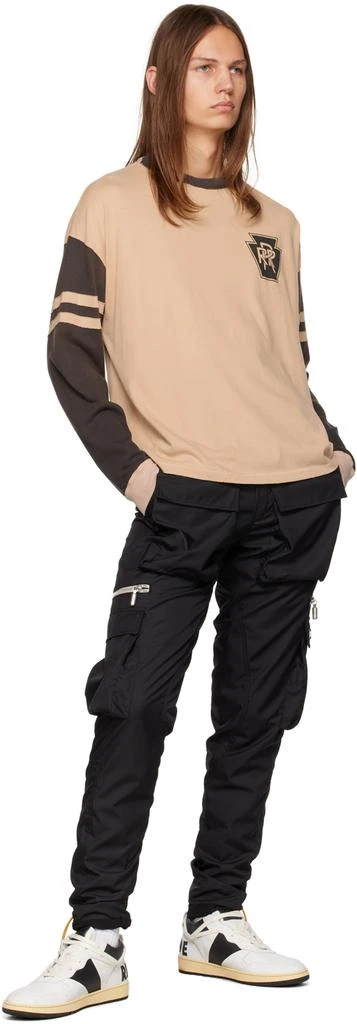 Rhude Brown Triple R Long Sleeve T-Shirt 4