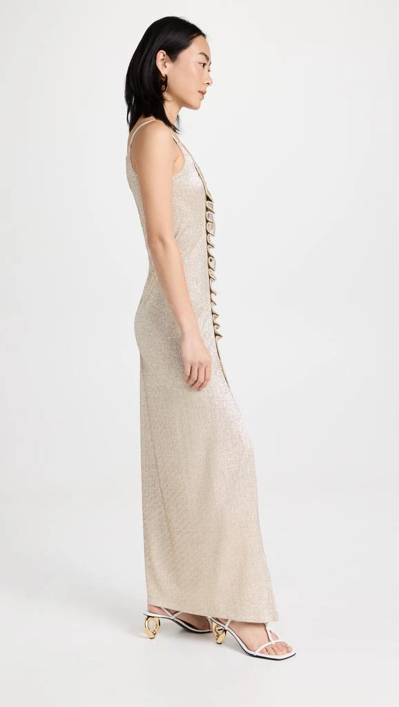 Paco Rabanne Gold Long Dress 3
