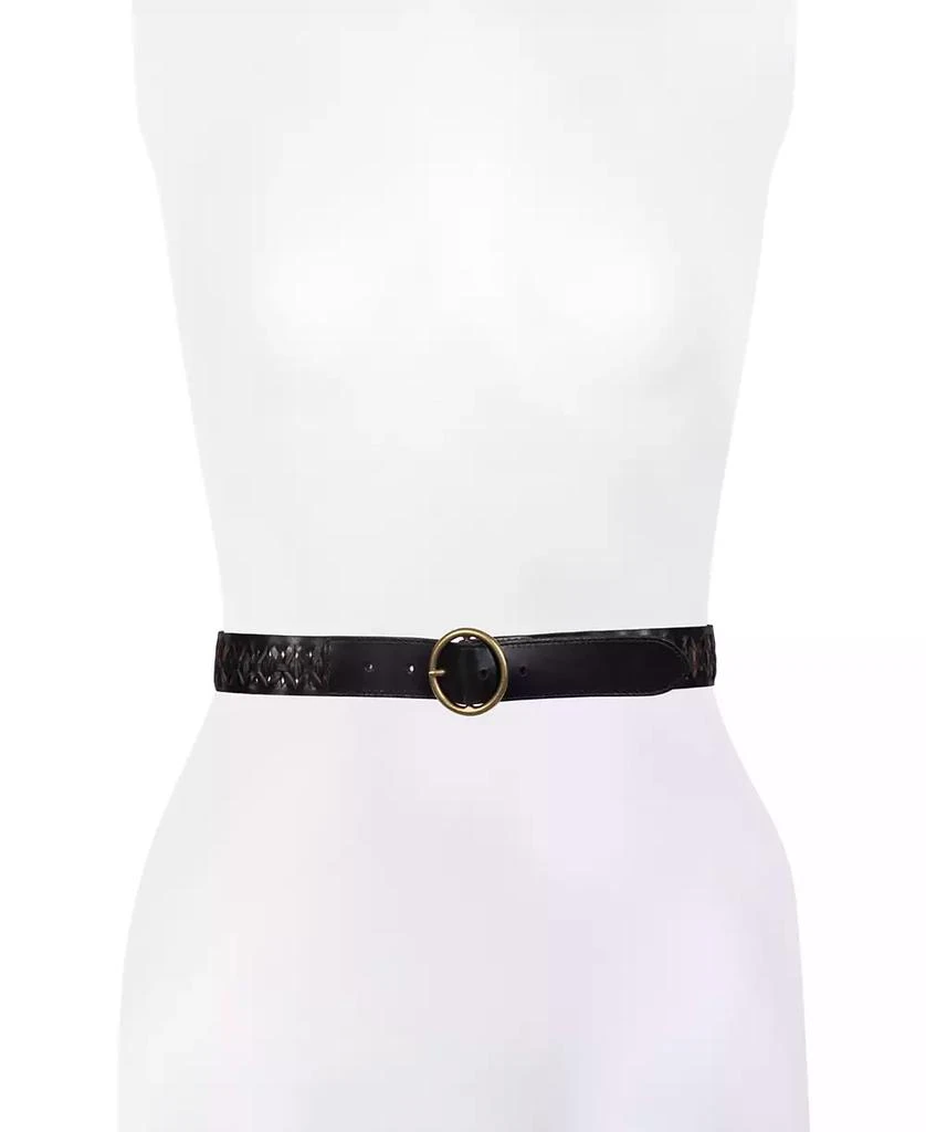 Frye Women's Woven Leather Belt 2