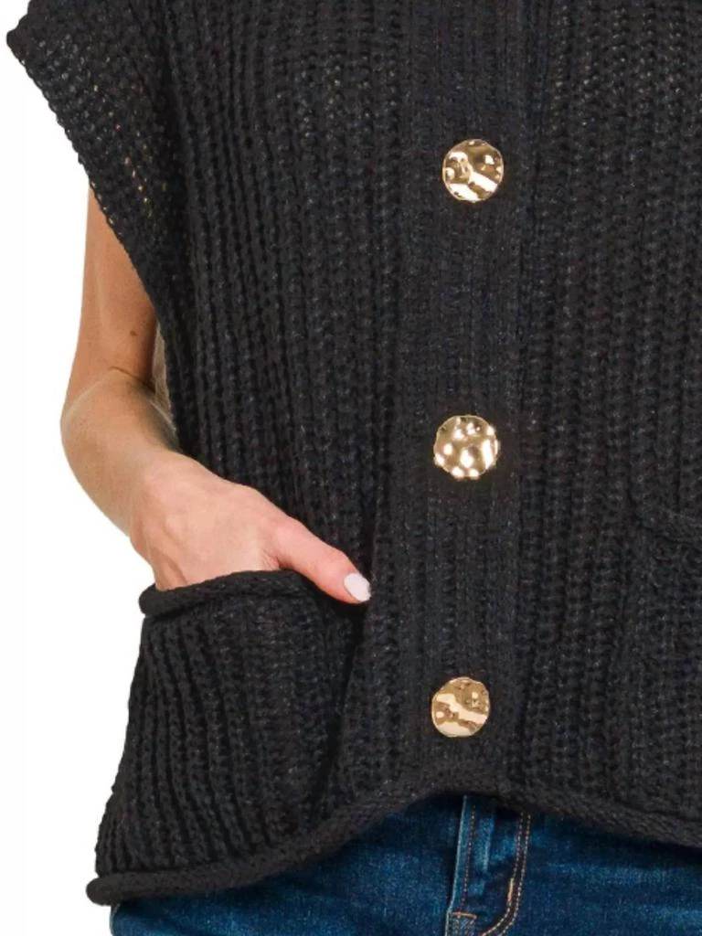 ZENANA Zenana - Front Pockets Button Down Sweater Vest 3