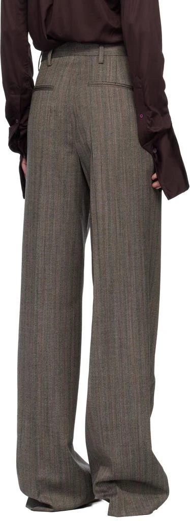 Dries Van Noten Gray Wool Trousers 3