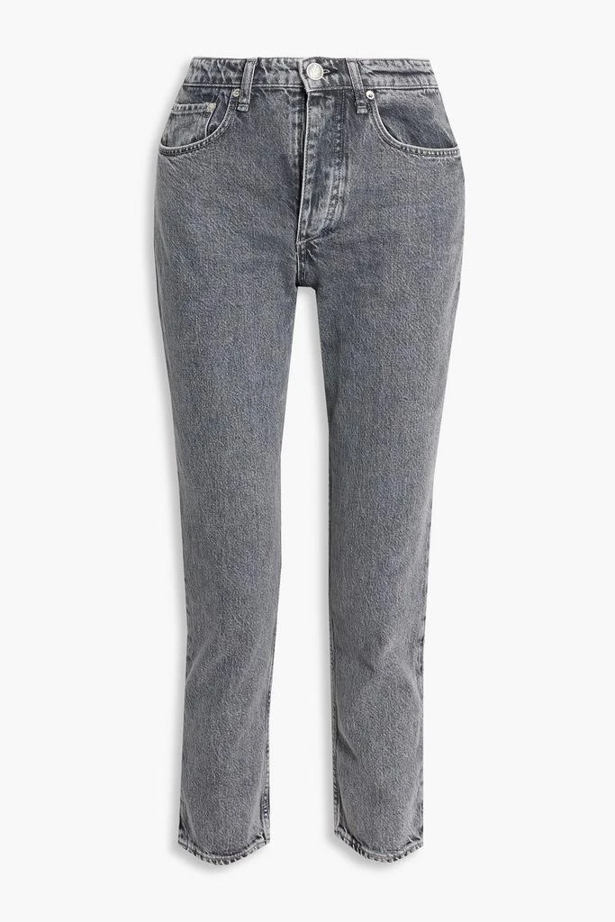 Rag & Bone Nina cropped mid-rise straight-leg jeans 1