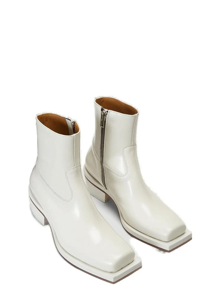 ION ION Square-Toe Side-Zip Cowboy Boots 3