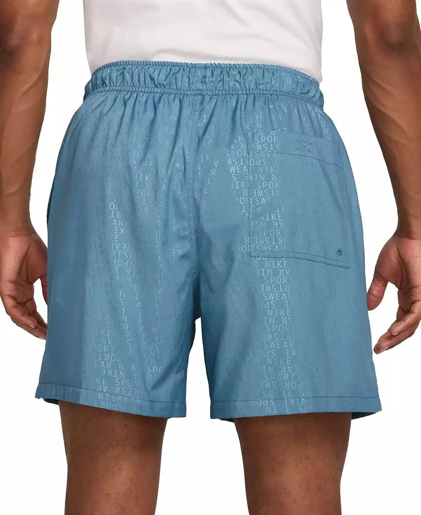 NIKE Club Men's Woven Flow Logo Print Drawstring Shorts 4