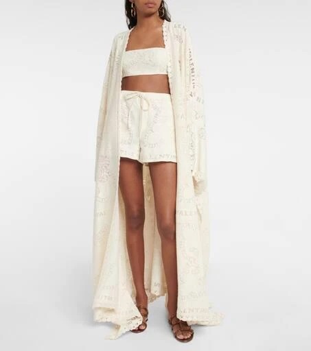 Valentino Embroidered cotton-blend bralette 2