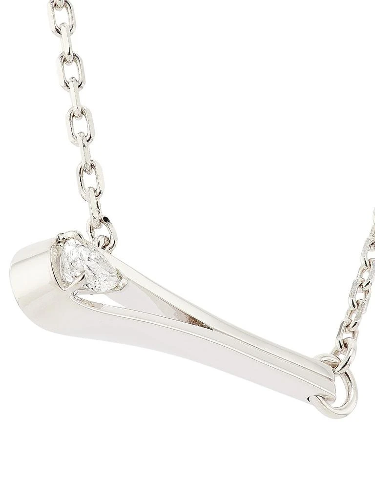 Repossi Serti Inversé 18K White Gold & Diamond Pendant Necklace 4