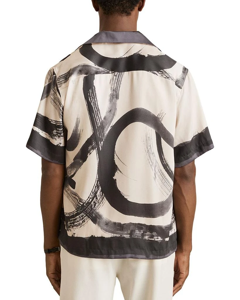 REISS Oversized Printed Camp Shirt 5