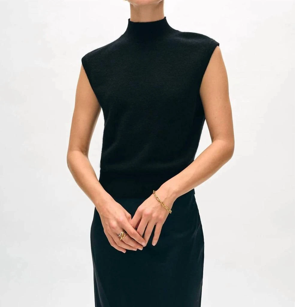 White + Warren White + Warren - Cashmere Sleeveless Mockneck 1