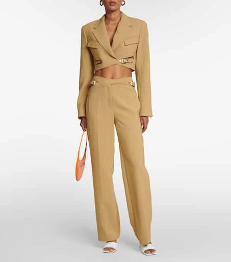 Dion Lee Interlock belted cropped blazer 2
