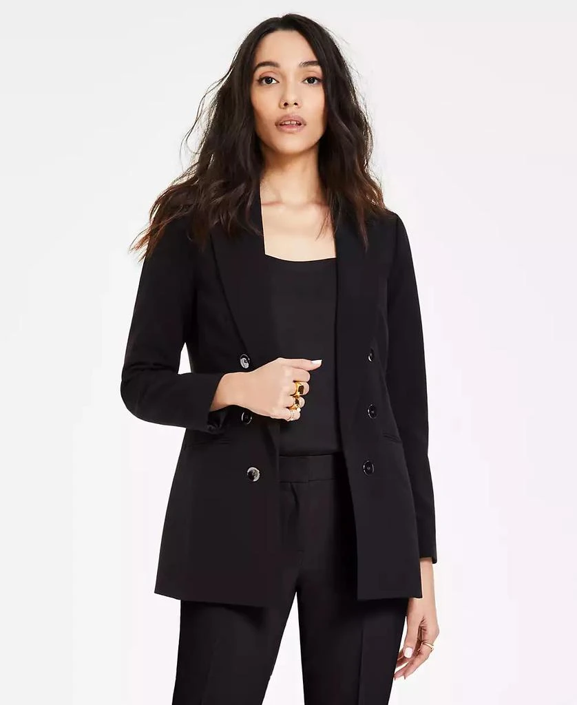 Bar III Women's Faux Double-Breasted Boyfriend Jacket, Created for Macy's 2
