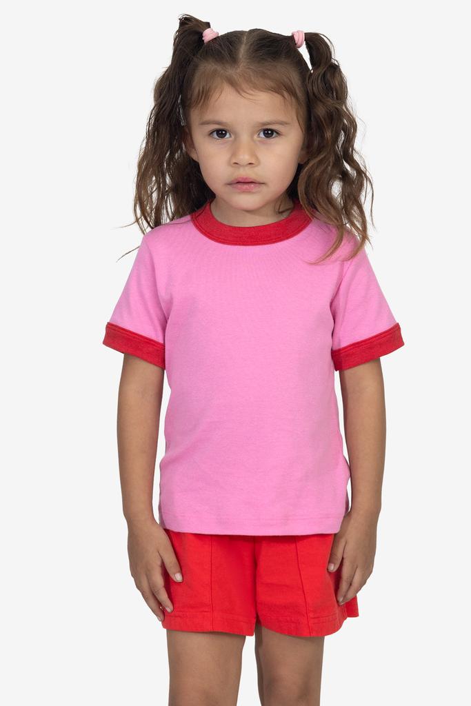 Los Angeles Apparel FFR101 - Kids 50/50 Rib Ringer T