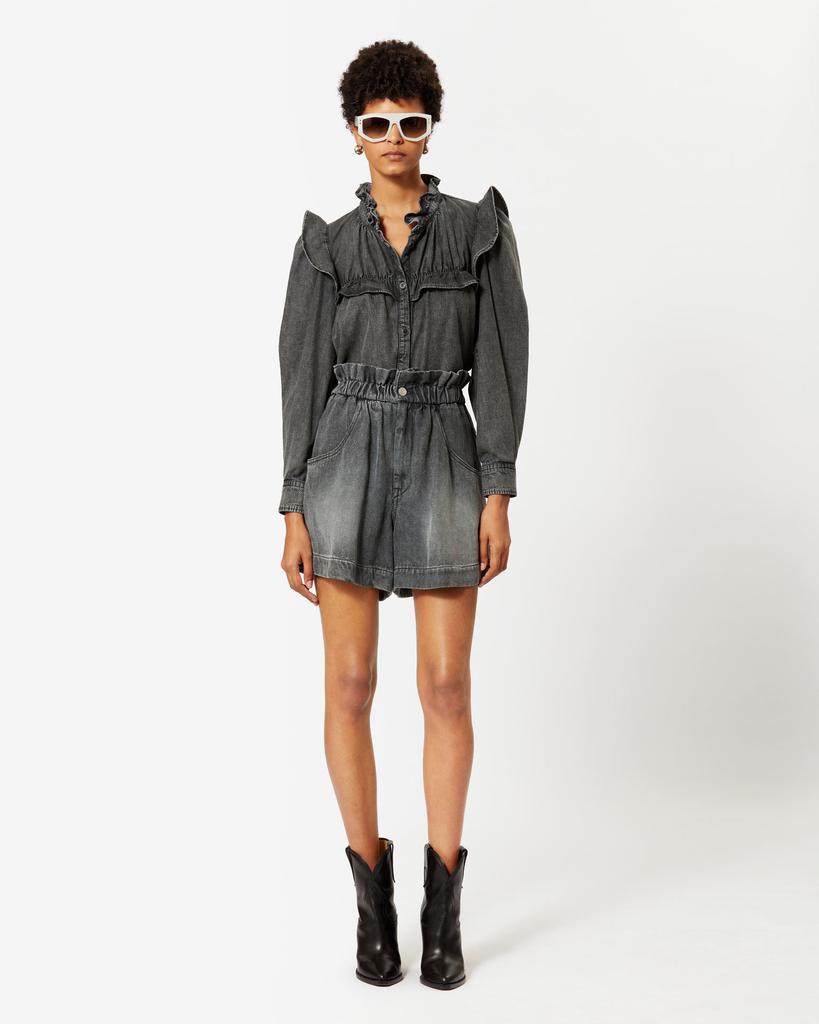 Isabel Marant Étoile MARANT ÉTOILE, IDETY DENIM SHIRT - Women - Grey - 34