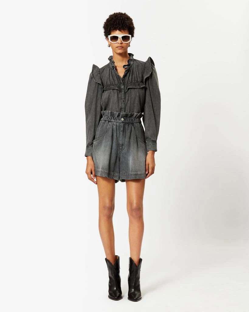 Isabel Marant Étoile MARANT ÉTOILE, IDETY DENIM SHIRT - Women - Grey - 34 1