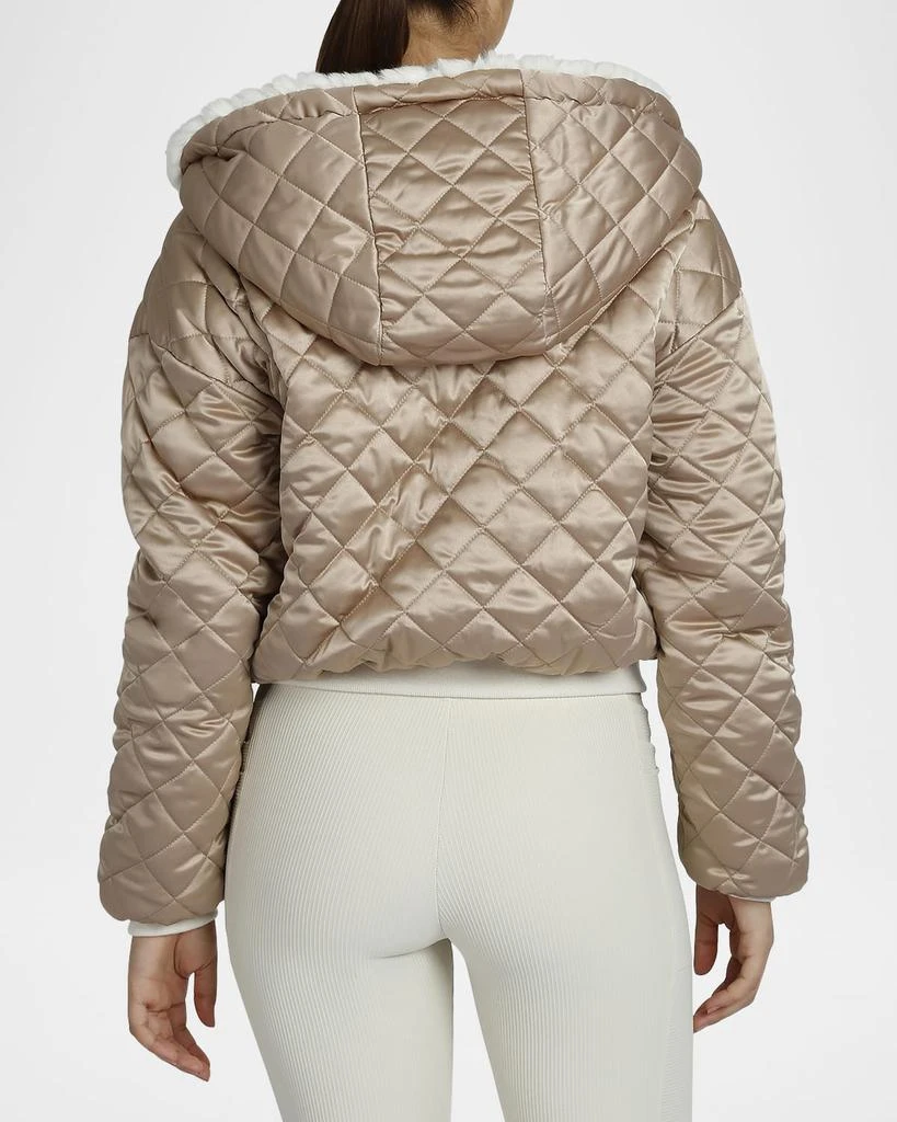 Blanc Noir Fawn Reversible Faux Fur Hoodie 5