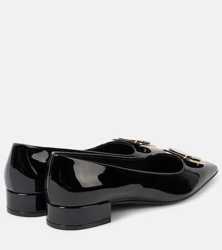Salvatore Ferragamo Venera patent leather ballet flats 3