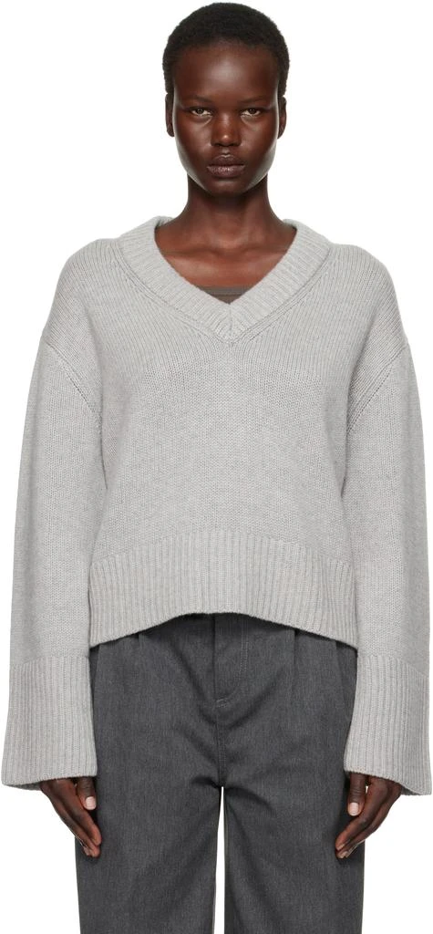 Lisa Yang Gray Aletta Sweater 1