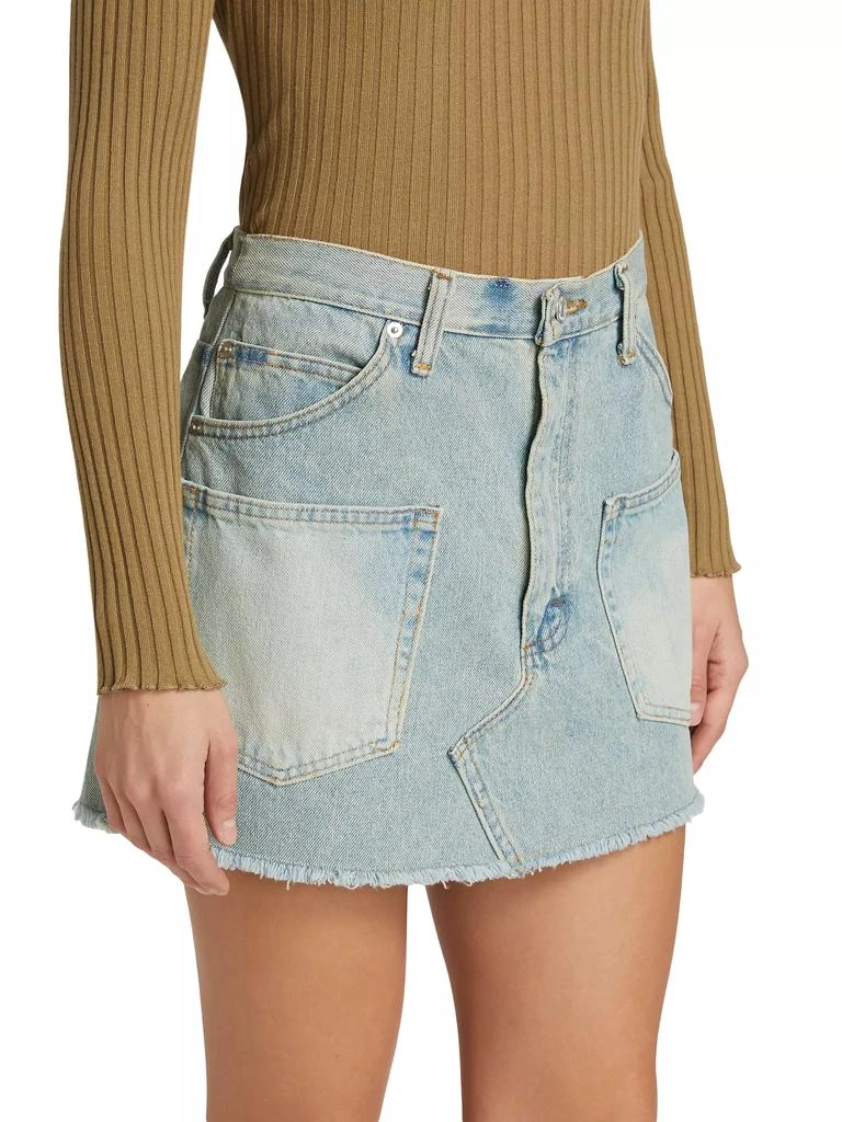 Sea Alba Patch-Pocket Denim Miniskirt 4