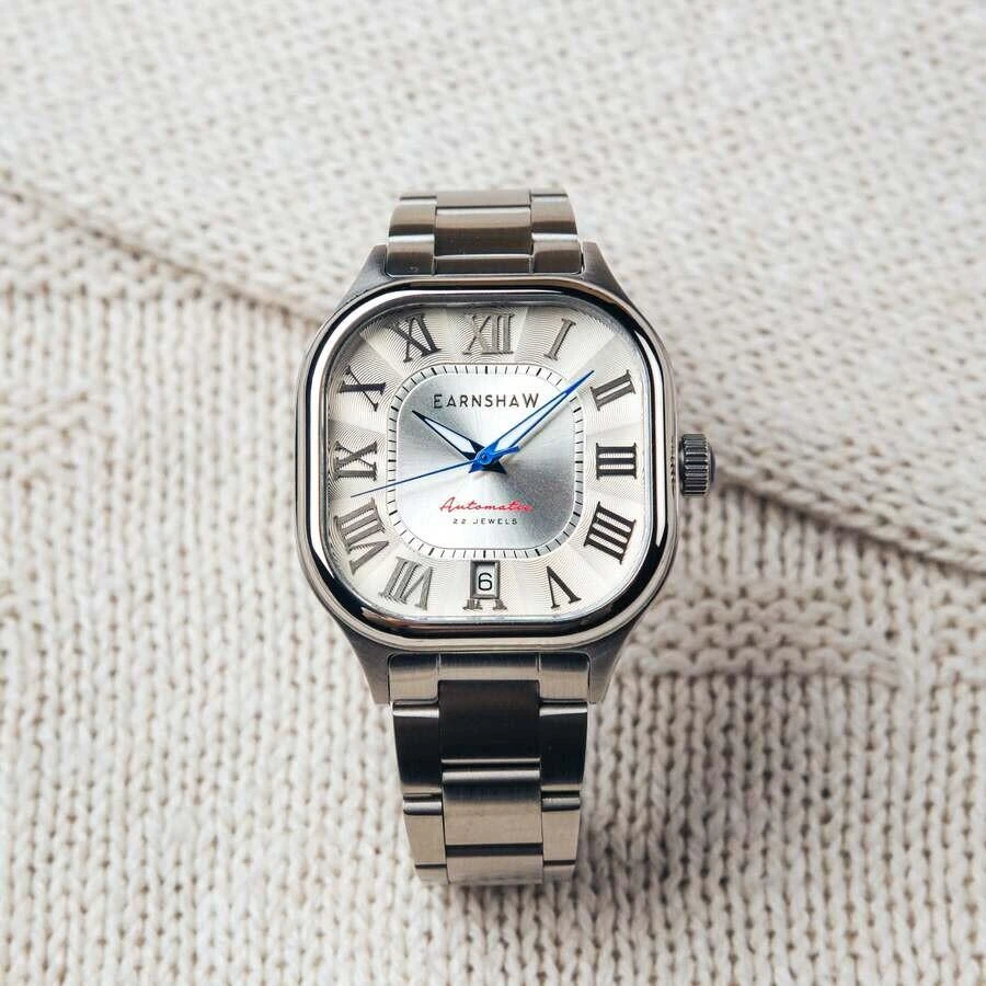 Thomas Earnshaw Coussin Silver-tone Dial Men
s Watch ES-8284-11 3