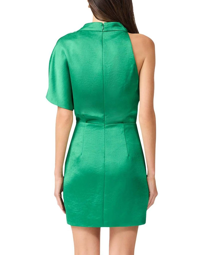 Elliatt Ameera Satin Draped One Shoulder Mini Dress 3