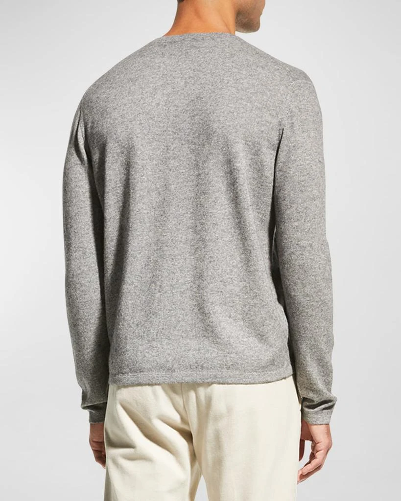 Neiman Marcus Men's Wool-Cashmere Henley Sweater 3