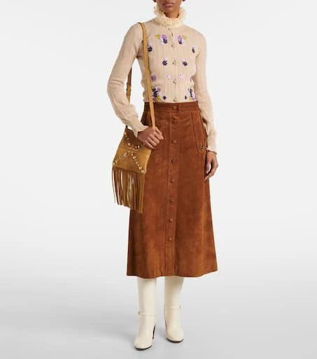 Valentino Embroidered virgin wool cardigan 2