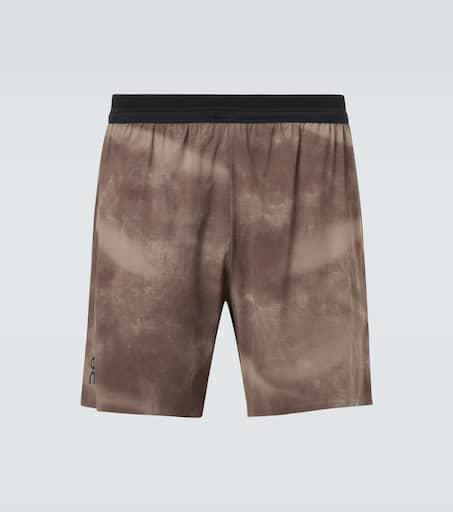 On Printed technical shorts