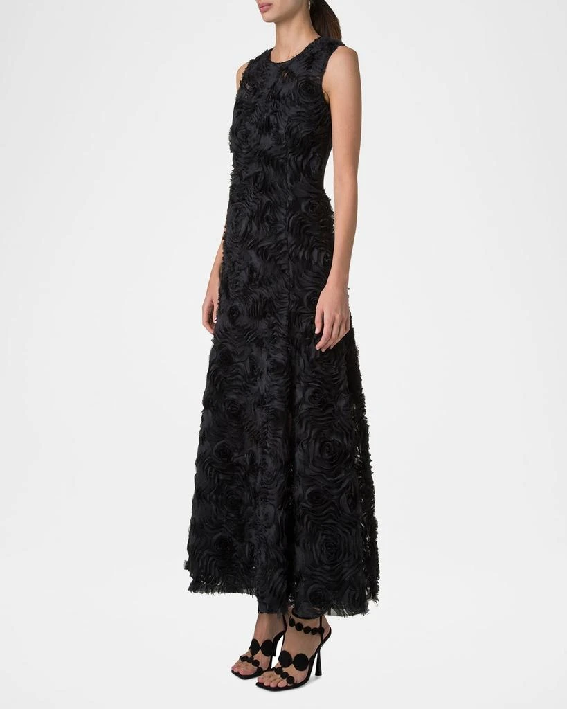 Akris Mixed-Media 3D Carnation Tulle Dress 4