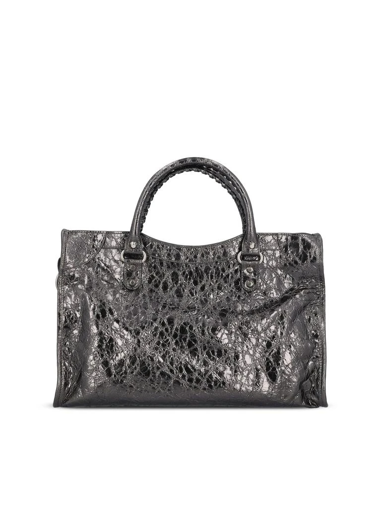 Balenciaga Balenciaga Metallic Embossed Top Handle Bag 2