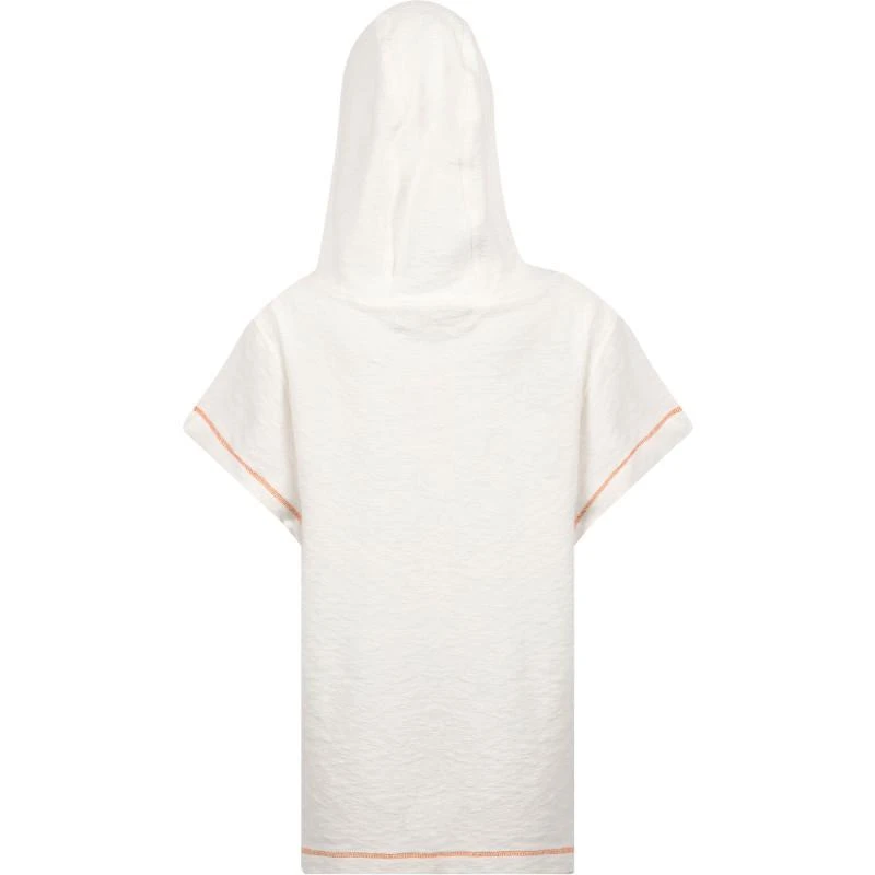 BANANA MOON Papaya club hooded cotton beach cover in white 2