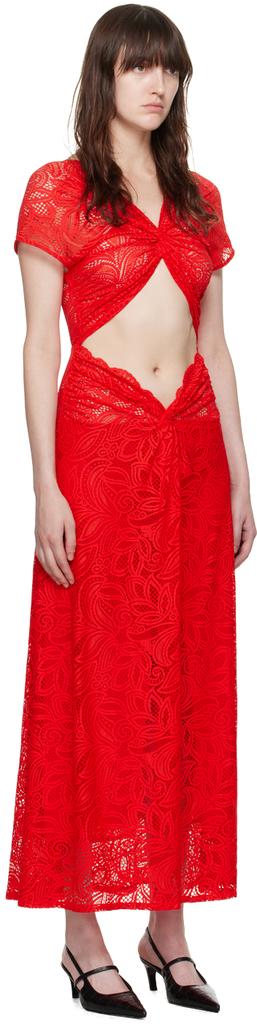 Beaufille Red Sassen Maxi Dress