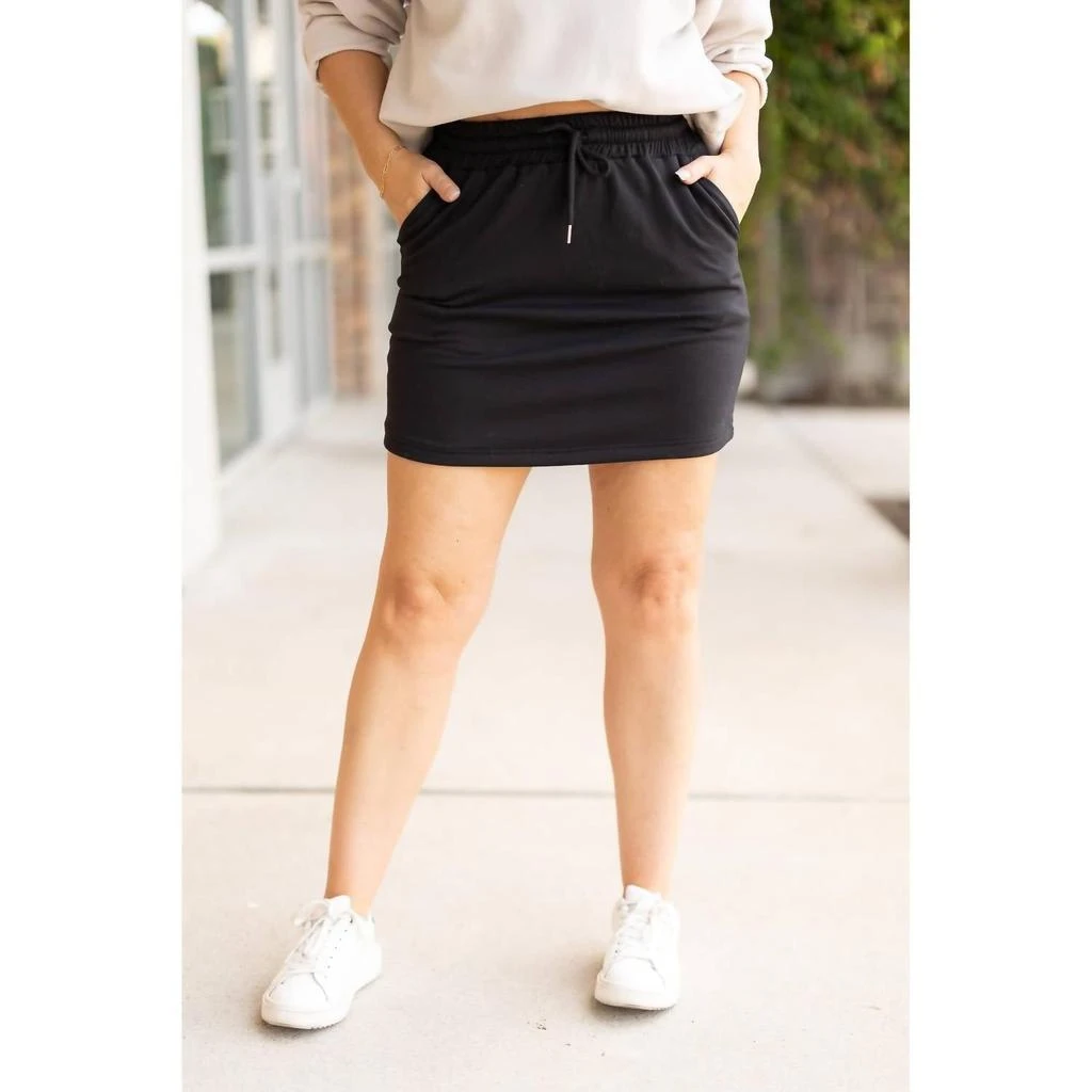 Julia Rose Julia Rose - Janet Fleece Jogger Skirt