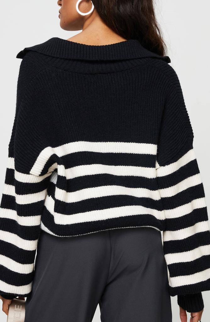 Princess Polly Williamson Stripe Collar Sweater