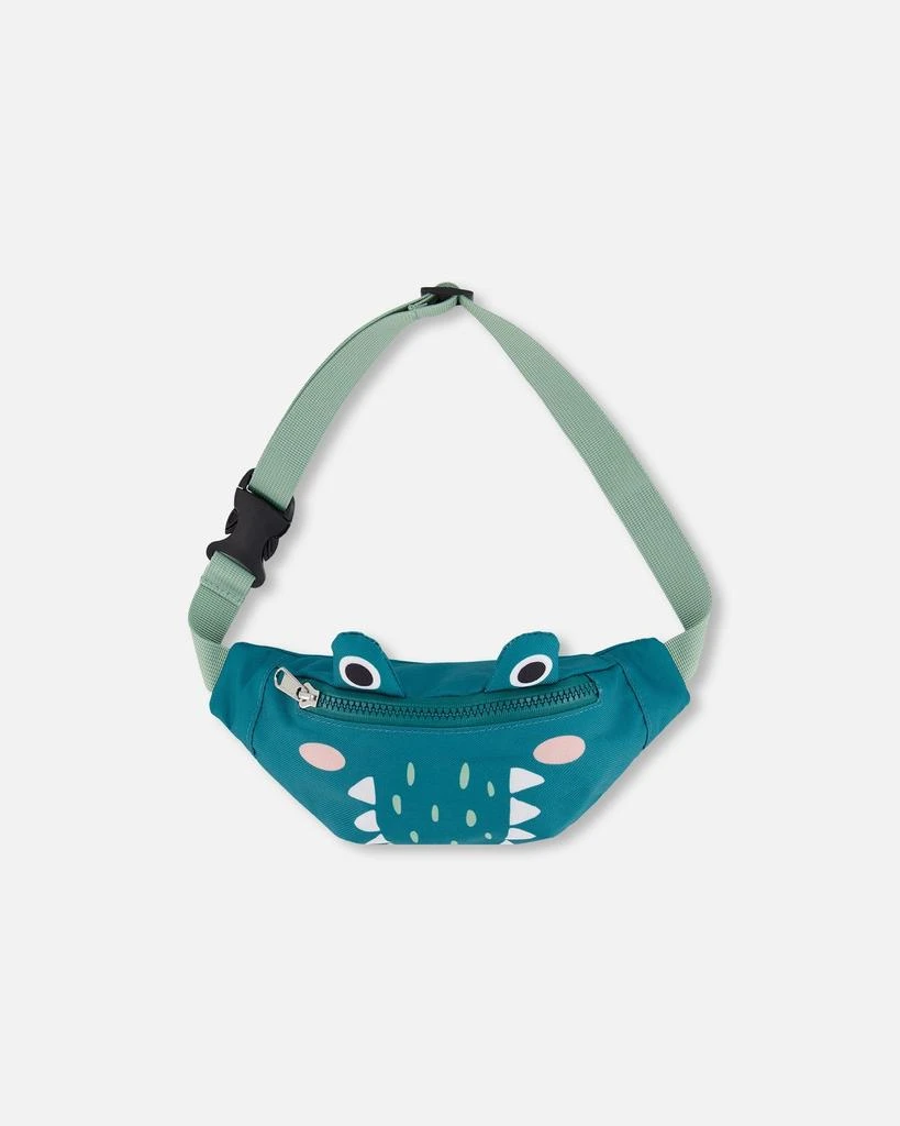 Deux par Deux Crocodile Fanny Pack Turquoise