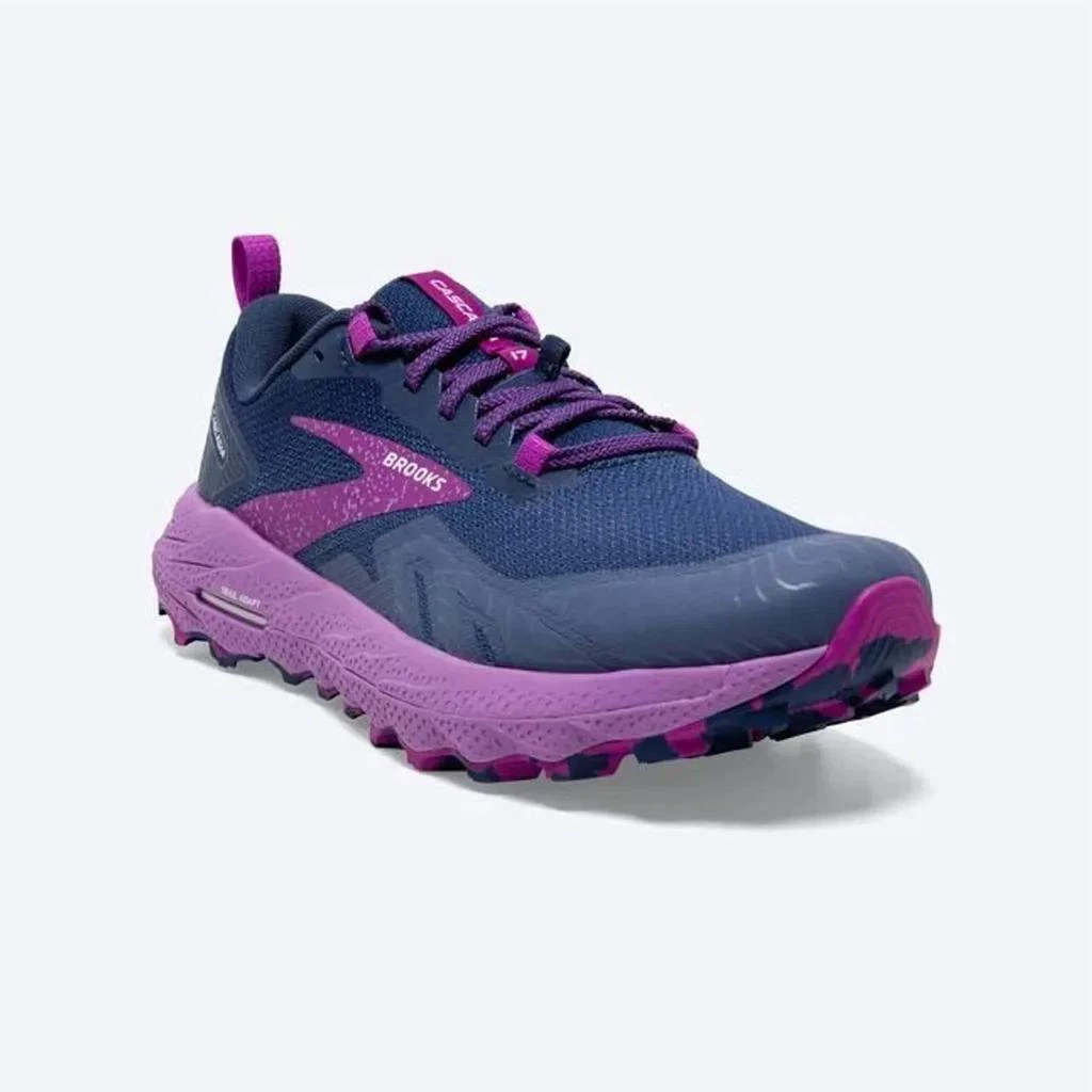 Brooks Women's Cascadia 17 Shoes In Navy/purple/violet 1
