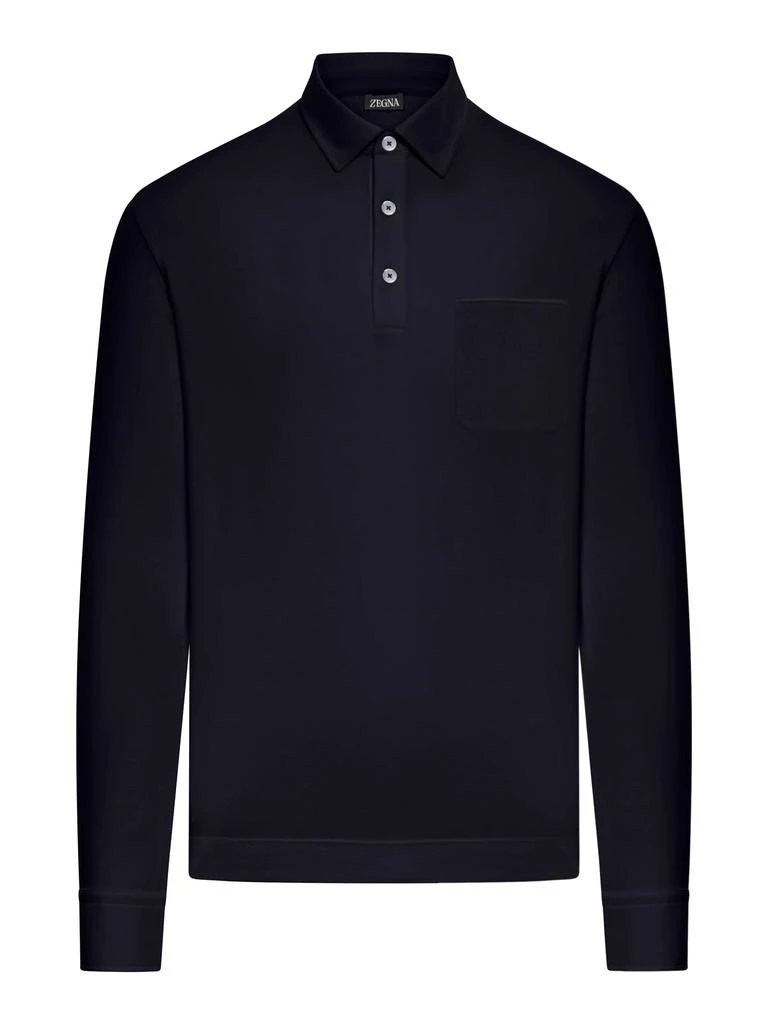 Zegna COTTON POLO WITH POCKET 1