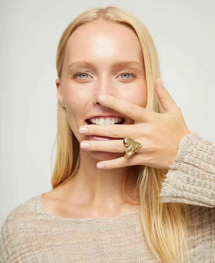 UNOde50 18K Gold Plated Heart Shaped Ring 4