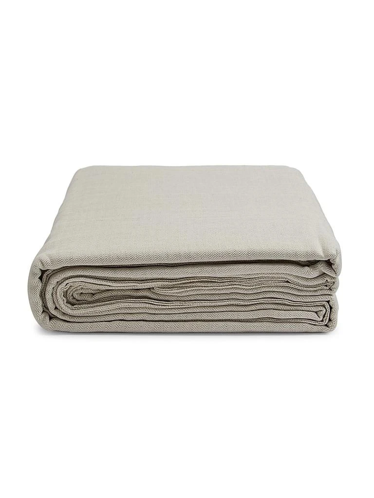 Lili Alessandra Rain Natural Herringbone Duvet Cover