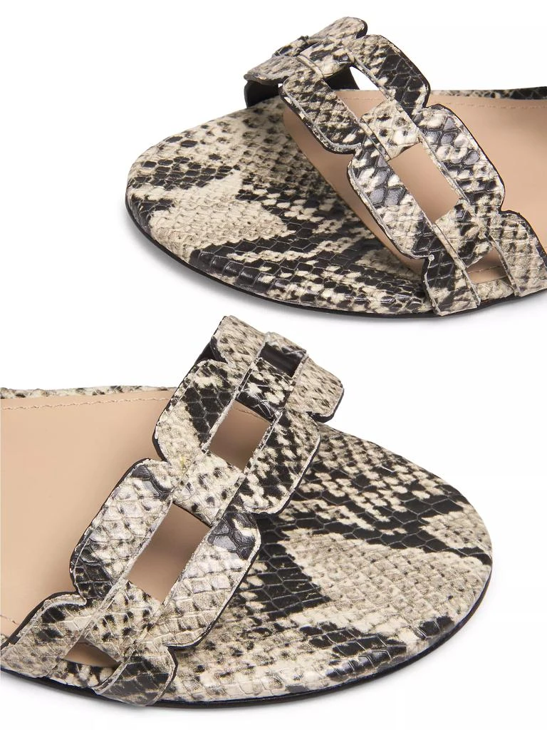 22élevé Chain-Link Metallic Leather Sandals 6