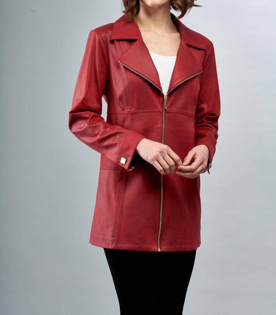 Insight Editions Insight - Faux Long Vegan Leather Jacket