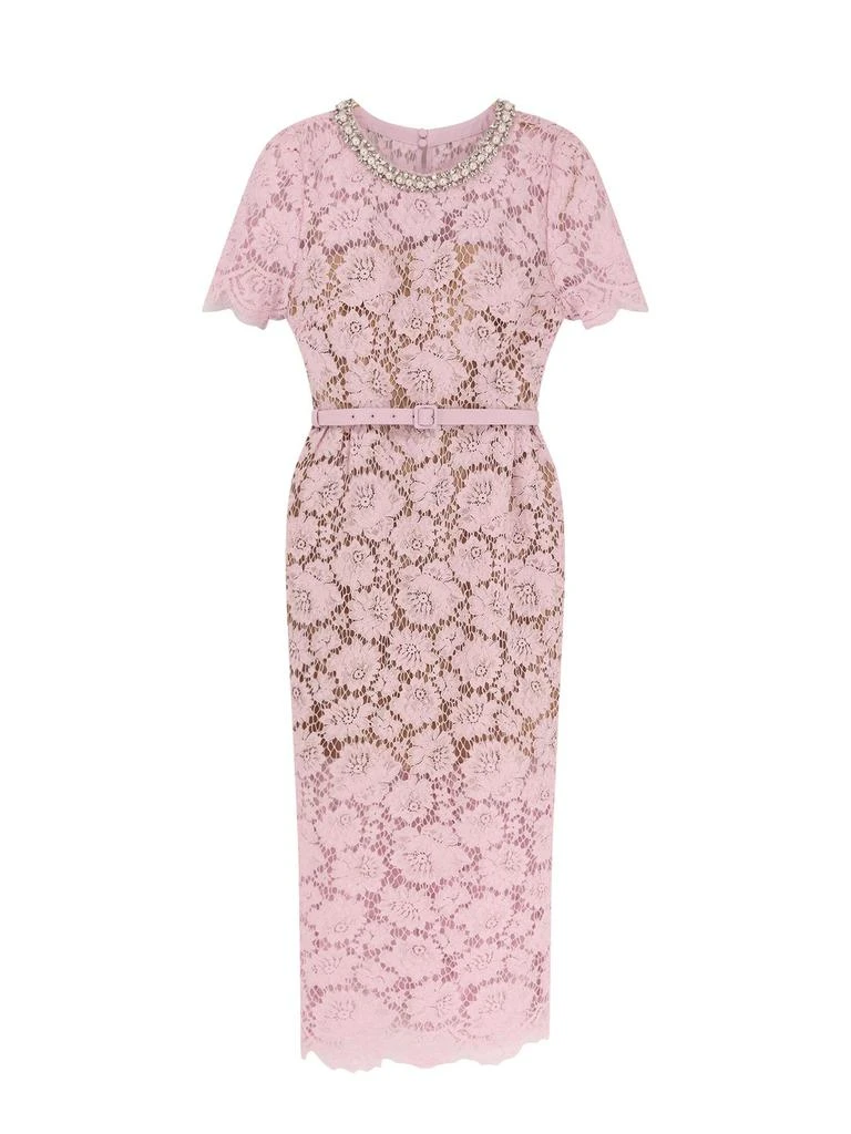 Self Portrait Self-Portrait Fine Lace Embellished Midi Dress 1