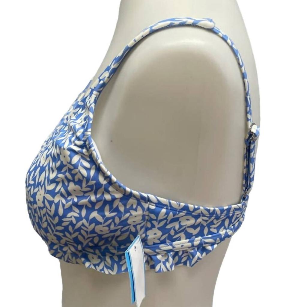 Draper James Draper James - Women's Ruffled Floral Bikini Swim Top