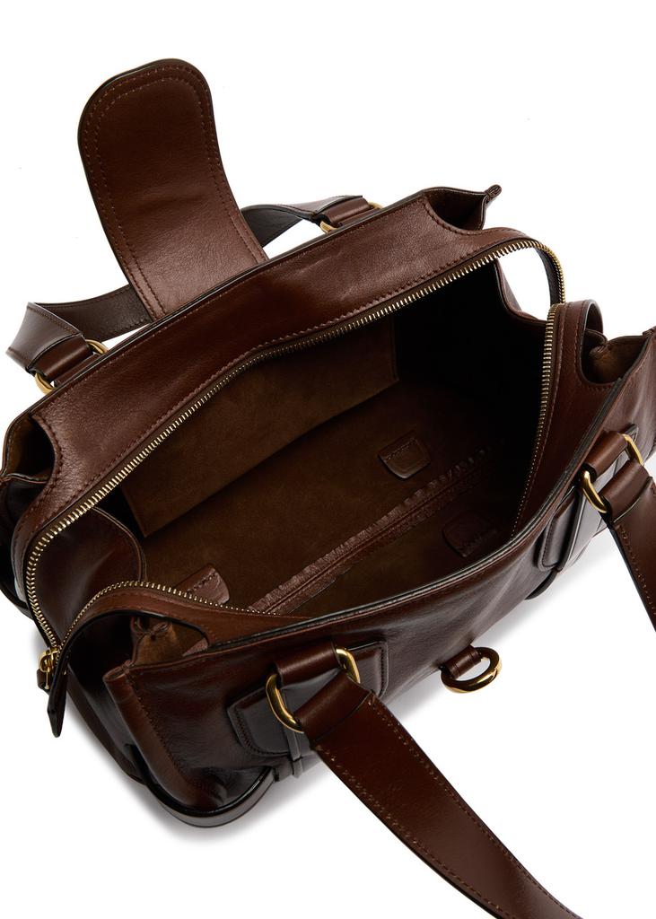 国内発 Chloe Kerala 25 ブラウンレザーショルダーバッグ CHLOÉ Kerala 25 leather shoulder bag | NET-A-PORTER