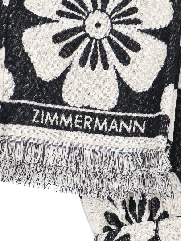 Zimmermann Zimmermann Halliday Logo Intarsia Fringed Hem Towelling Pants 5